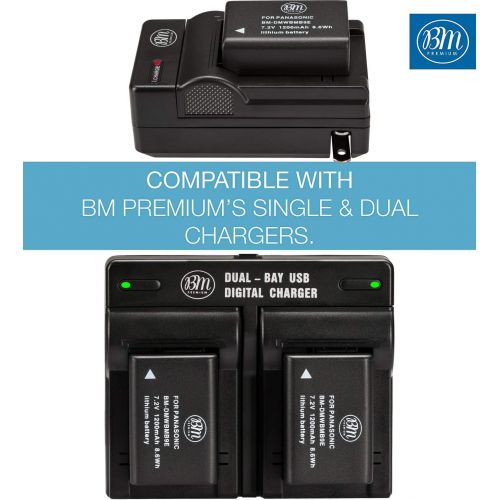  BM Premium 2 Pack of DMW-BMB9 Batteries for Panasonic Lumix DC-FZ80, DMC-FZ40K, DMC-FZ45K, DMC-FZ47K, DMC-FZ48K, DMC-FZ60, DMC-FZ70, DMC-FZ100, DMC-FZ150 Digital Camera