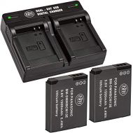 BM Premium BM 2 Pack of DMW-BCM13E Batteries and Dual Battery Charger for Panasonic Lumix DC-TS7,DMC-FT5A, LZ40, TS5, TS6, TZ37, TZ40, TZ41, TZ55, TZ60, ZS27, ZS30, DMC-ZS35, DMC-ZS40, DMC-ZS