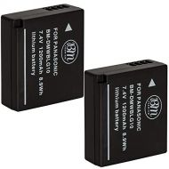 BM Premium 2-Pack of DMW-BLG10 Batteries for Panasonic Lumix DC-G100, DC-ZS80, DC-GX9, DC-LX100 II, DC-ZS200, DC-ZS70, DMC-GX80, DMC-GX85, DMC-ZS60, DMC-ZS100, DMC-GF6, DMC-GX7K, D