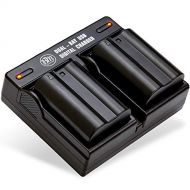 BM Premium 2 Pack of EN-EL15C High Capacity Batteries and Dual Bay Battery Charger for Nikon Z5, Z6, Z6 II, Z7, Z7II D780, D850, D7500, D500, D600, D610, D750, D800, D800E, D810, D
