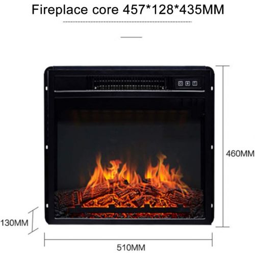  BMNN Electric Stove Heater Electric Fire Place, Indoor Heater Log Wood Burning Effect Flame Portable Fireplace Stove Electric Fire Suite (Color : Wood Grain Color)