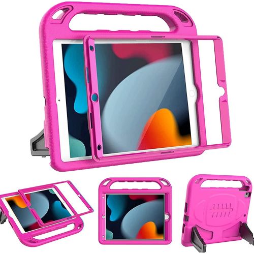  [아마존베스트]BMOUO New iPad 10.2 Case 2020/2019- iPad 8th/7th Generation Case with Built-in Screen Protector, Shockproof Light Weight Handle Stand Kids Case for iPad 10.2 2019/2020 Latest Model