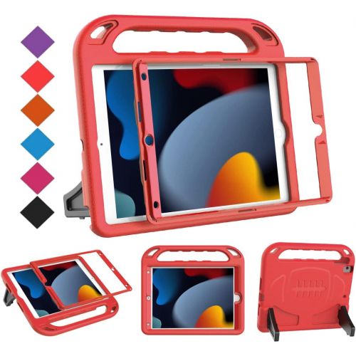  [아마존베스트]BMOUO Kids Case for New iPad 10.2 2020/2019 - iPad 8th/7th Generation Case with Built-in Screen Protector, Shockproof Light Weight Handle Stand Case for New iPad 10.2 2020/2019 Lat