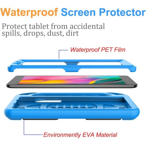  [아마존베스트]BMOUO for Samsung Galaxy Tab A 8.0 Case 2019 SM-T290/T295, Tab A 8.0 2019 Case with Screen Protector, Shockproof Light Weight Handle Stand Galaxy Tab A 8.0 inch 2019 Kids Case With