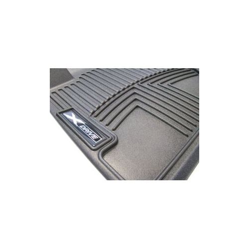  BMW All Weather Rubber Floor Liners / Black Front-82112220870 for 2006-2011 3-series Sedans & Coupes (Non-xi)