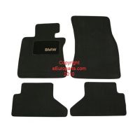 BMW Genuine Black Floor Mats for E64 - 6 SERIES ALL MODELS CONVERTIBLE (2002 - 2007), set of Four