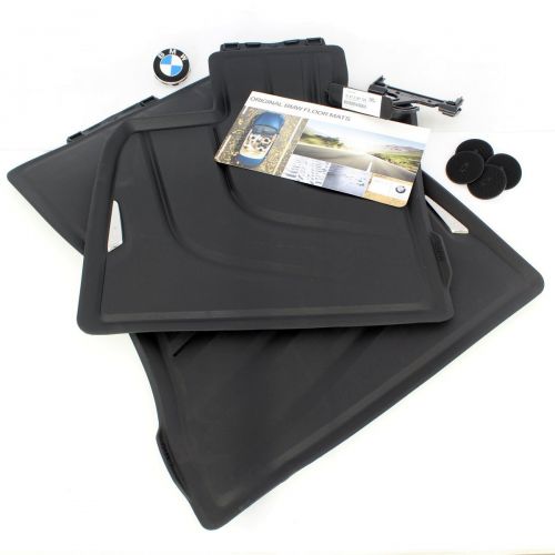  *NEW* BMW F15 X5 All-Weather FRONT Rubber Floor Mats, Black - #51472347728