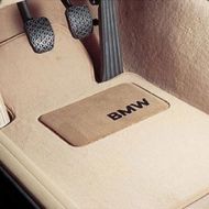 BMW Carpeted Floor Mats with BMW Lettering / Beige. 2007-2012 328xi & 335xi Coupes.