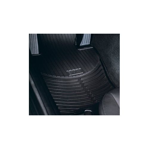  BMW All Weather Front Rubber Floor Mats 525 528 530 535 545 550 M5 (2004-2010) - Black