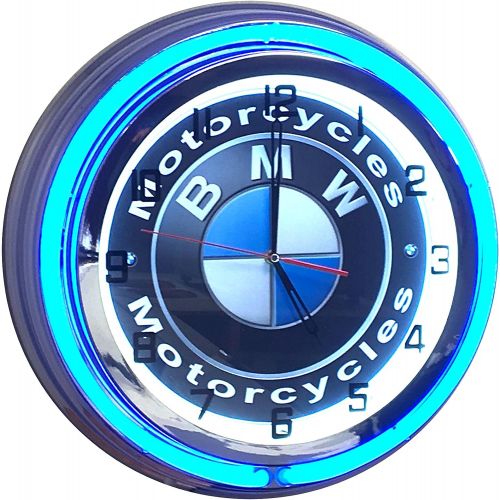  BMW Motorcycles Sign - 19 inch Neon Clock