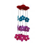 BNB Crafts Cascading Pink Purple Blue Red Flower Waterfall Theme - Hanging Baby Nursery Decor Crib Mobile -...