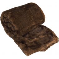 Home Soft Things BOON Oversized Luxury Faux Fur Throw, Otter, 50 x 70