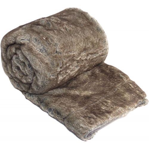  Home Soft Things BOON Oversized Luxury Faux Fur Throw, Otter, 50 x 70