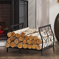 BNFD Indoor & Outdoor Firewood Storage Holder, Elegant Log Rack Firewood Storage Stand for Fireplace Stove Accessories, 57cm Long