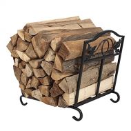 BNFD Heavy Duty Firewood Racks for Outside, Foldable Fireplace Log Holder, Fire Pit Stove Curved Wood Stand for Firewood, Indoor Decor
