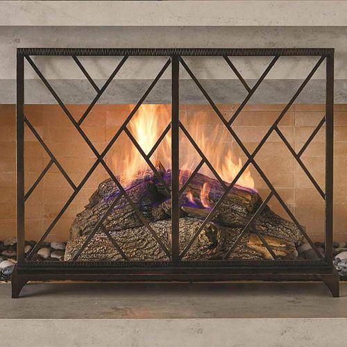  BNFD Metal Fireplace Screen, for Fireplace for Wood Stove and Open Fire Fire Protection Grid for Children and Pets