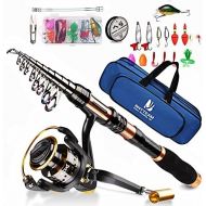 [아마존베스트]BNTTEAM fishing reel and telescopic rod set, 2.1 m, 3.0 m, 3.6 m. 99 carbon telescopic rod & 12BB fishing roll & fishing bag & lure & line.