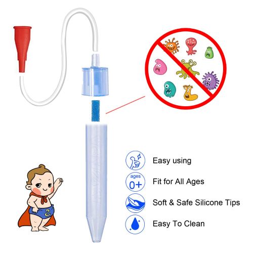  [아마존베스트]AIZARA Nasal Aspirator Snot Sucker for Baby Nose Cleaner for Infant with 24 Filters