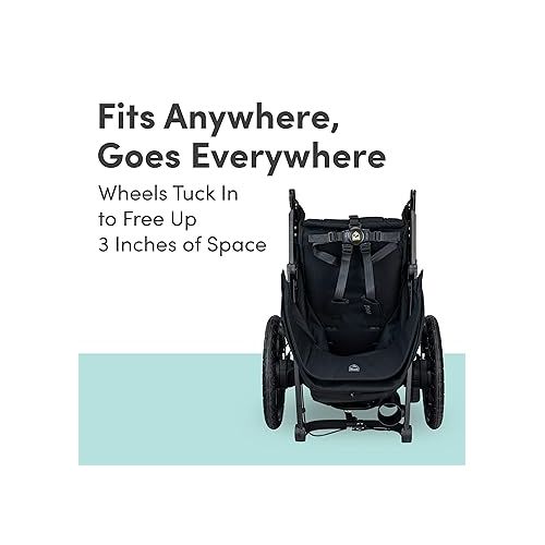  BOB Gear Wayfinder Jogging Stroller with Independent Dual Suspension, Air-Filled Tires, and 75-Pound Weight Capacity, Nightfall