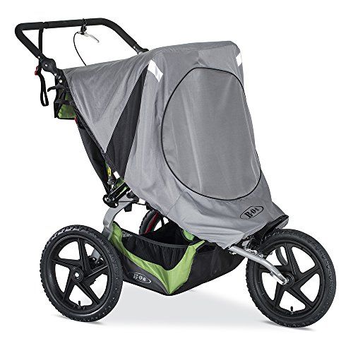  BOB Gear BOB Sun Shield for Duallie Fixed Wheel Strollers, Grey