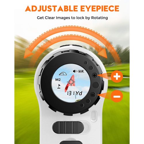  BOBLOV 650Yards Golf Rangefinder with Pinsensor 6X Magnification Support Vibration and USB Charging Flag Lock Distance Speed Measurement Range Finder