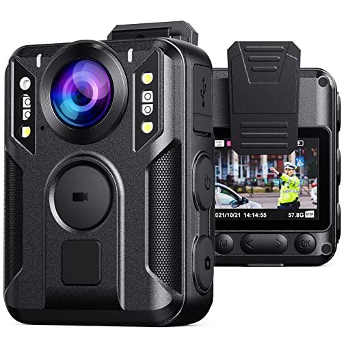  BOBLOV M6 Body Camera with GPS Funtion, 1440P 64GB HD Police Body Camera for Lawenforcement, Support 8hours Recording Police Body Camera Lightweight and Portable Easy to Operate (6