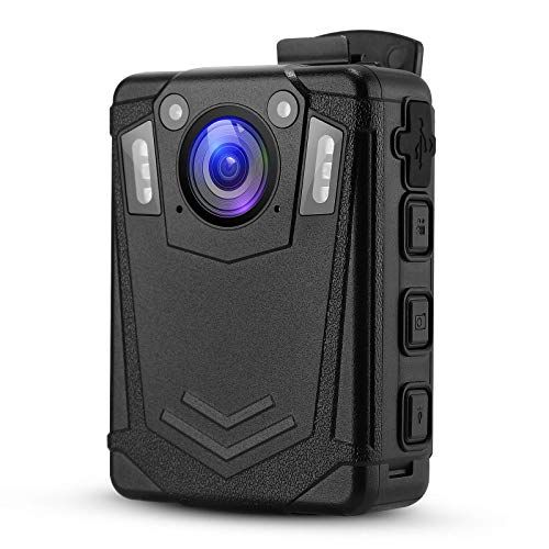  BOBLOV DMT204 64GB Body Camera IP65 Waterproof Body Camera Bulit-in SD Card 64GB 8Hours Recording Wearable Body Mounted Camera Support Night Vision and 3 Colors LED Indicator Body