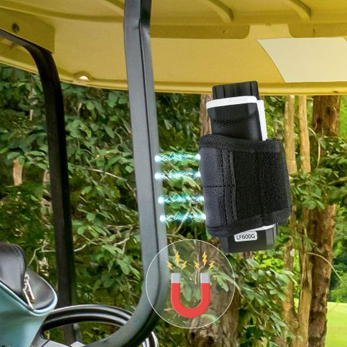  BOBLOV Golf Rangerfinder Magnetic Holder Strap,Universal Magnetic Straps for All Brand Rangefinder, 2pcs Big Strong Magnet&Adjustable Length,Easily Stick for Golf Cart Railing