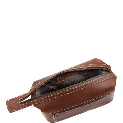  BOCONI Boconi Bryant Cargo Travel Kit (Antique Mahogany with Houndstooth)