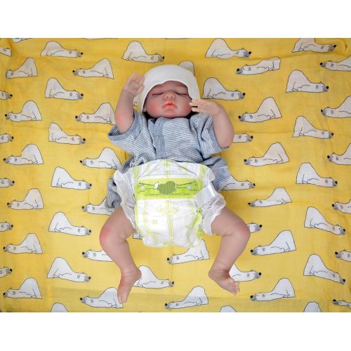  BOFFO USA Baby Swaddle Blankets, Soft, Breathable, Organic Muslin Swaddles, Newborn Infant Receiving Blanket for Boys and Girls, Large 47 x 47 inches, 3-Pack_Bear/Unicorn/Fox