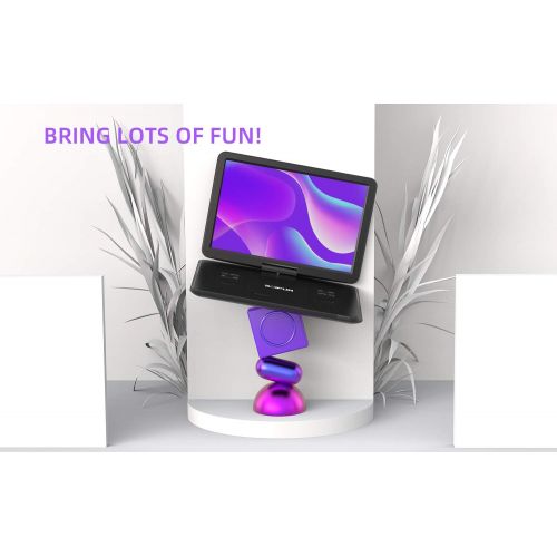  [아마존 핫딜]  [아마존핫딜]BOIFUN 17.5 Portable DVD Player with 15.6“ Large HD Screen, 6 Hours Rechargeable Battery, Support USB/SD Card/Sync TV and Multiple Disc Formats, High Volume Speaker, Black