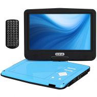 BOIFUN 12.5 inch Portable DVD Player with Eye-Protective Swivel Higher Brightness Screen, 5hrs Rechargeable Battery, Support SD Card & USB Directly Play, Resume Function, Region Fr