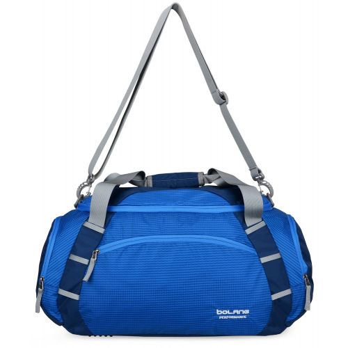  BOLANG Water Resistant Travel Duffel Tote Carry on Luggage Weekender Bag 8833 (One Size, Blue)