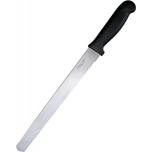  [아마존베스트]BOLEX Serrated Bread Knife 10 Inch Wide Wavy Edge knife Stainless Steel Multi-Purpose Kitchen Knife for Cutting Crusty Breads,Cake,Bagel,Soft fruits (10‘’ Wide Wavy Edge Bread Knif
