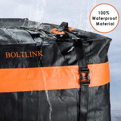  [아마존 핫딜]  [아마존핫딜]BOLTLINK Car Roof Top Cargo Carrier Bag, Made with Waterproof Material, Easy Install for Most Car,Jeep, SUV with Racks