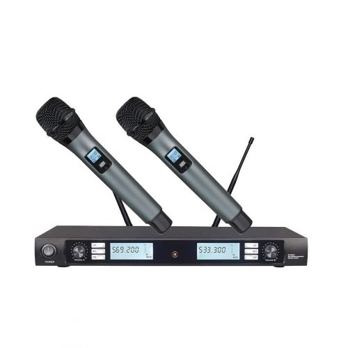  BOLY Boly Mike 2900 Pro UHF Professsional Dual Wireless Microphone Karaoke DJ Vocal System