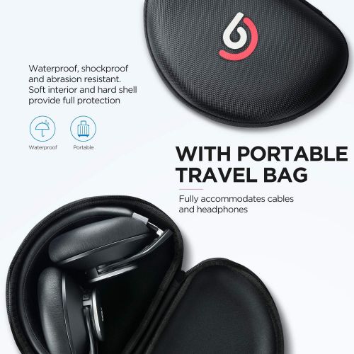  [아마존 핫딜] BOMAKER Bomaker Active Noise Cancelling Headphones, Over Ear Headphones Wireless Bluetooth 5.0, CVC 8.0 Microphone, 360°Volume Dial, Hi-Fi Stereo Sound, with Waterproof Case, for PC/Mobile