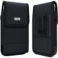 [아마존베스트]Bomea Rugged Nylon iPhone 8 6 6s 7 Holster Black Carrying Cell Phone Holder Belt Clip Holster Case Pouch for iPhone 8 / 6 / 6S / 7 (Fits iPhone with Otterbox Case /Lifeproof Case /