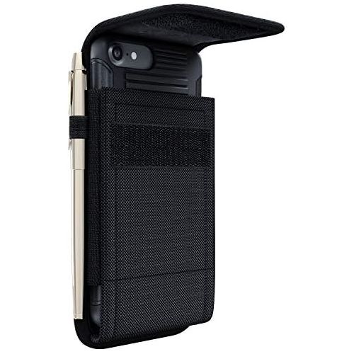 [아마존베스트]Bomea Rugged Nylon iPhone 8 6 6s 7 Holster Black Carrying Cell Phone Holder Belt Clip Holster Case Pouch for iPhone 8 / 6 / 6S / 7 (Fits iPhone with Otterbox Case /Lifeproof Case /
