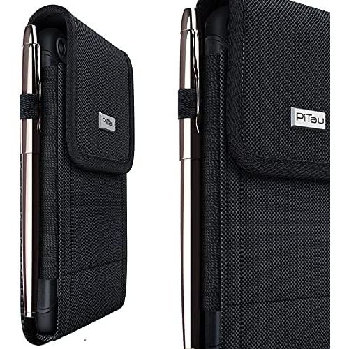  [아마존베스트]Bomea Rugged Nylon iPhone 8 6 6s 7 Holster Black Carrying Cell Phone Holder Belt Clip Holster Case Pouch for iPhone 8 / 6 / 6S / 7 (Fits iPhone with Otterbox Case /Lifeproof Case /