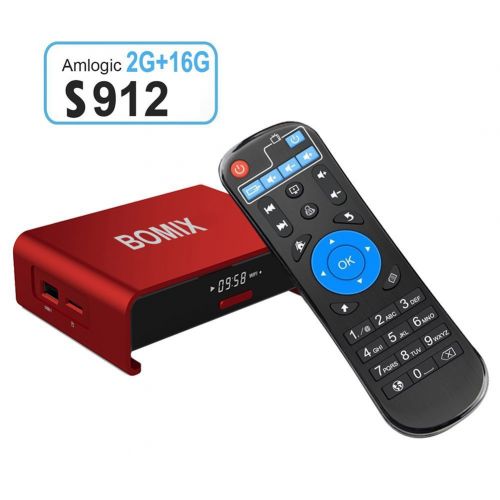  BOMIX K3 Android 6.0 TV box 2GB16GB 2017 TOP configuration 4K64BitS912Octa CoreH.2652.4G+5G Dual Band WiFiBT 4.01000M lan Smart TV Box