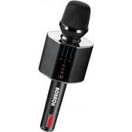 [아마존베스트]BONAOK 2021 Karaoke Singing Microphone, Portable Wireless Bluetooth Car Karaoke Mic Dual Sing for Party Christmas Android/iPhone/PC/All Smartphone G50