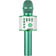 BONAOK Wireless Bluetooth Karaoke Microphone, 3-in-1 Portable Handheld Mic Speaker Machine for All Smartphones, Gift for Girls Boys Kids Adults All Age Q37(Green)