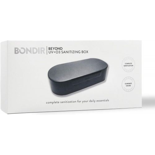  Bondir Beyond UV+O3 Sanitizer Box and Universal Charger UV and Ozone Disinfector for Phone, Mask, Makeup Brush, Nail Tool (Black)