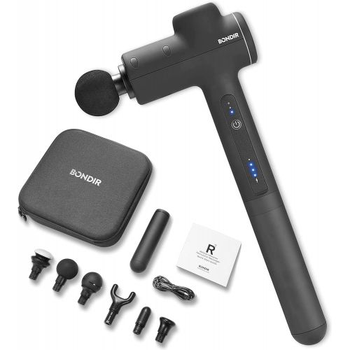  Bondir Massage Gun R2 Percussive Massager + Bondir Beyond UV+O3 Sanitizer Box (Black)