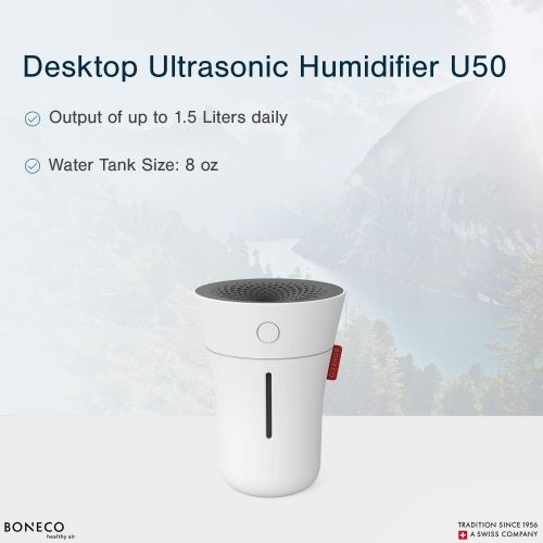  BONECO - U50 Personal Ultrasonic Humidifier with LED Lights (White)