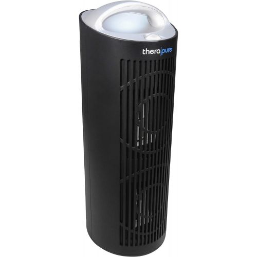  BONECO ENVION Therapure TPP620 Tower 4 Filter Stage UV-C Air Purifier with 3 Fan Speeds and Built In Handle for Small Spaces up to 300 Square Feet, Black