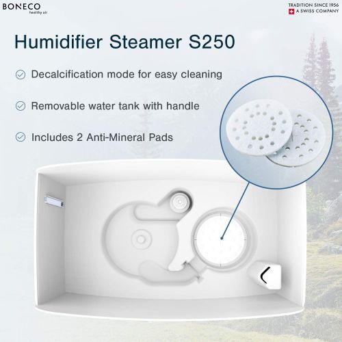  BONECO Digital Steam Humidifier S250 w Cleaning Mode