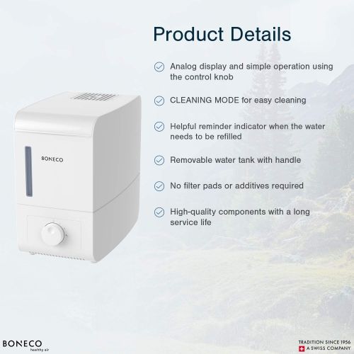  BONECO Steam Humidifier S200 with Cleaning Mode