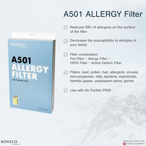  BONECO Allergy HEPA Filter A501 with Activated Carbon